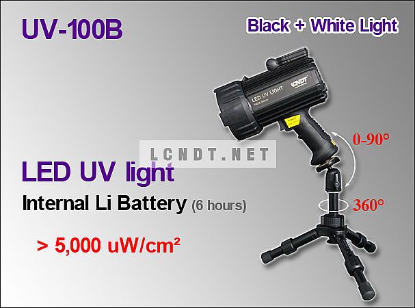 Portable LED UV lights UV-100B  with Internal Battery